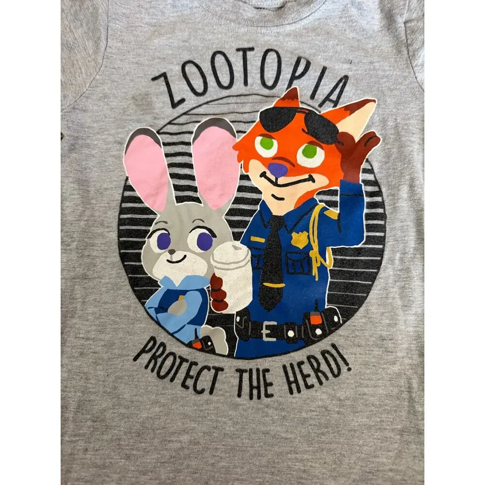 Disney Zootopia Toddler Shirt 2T Grey Judy Hopps Nick Wilde Carter's